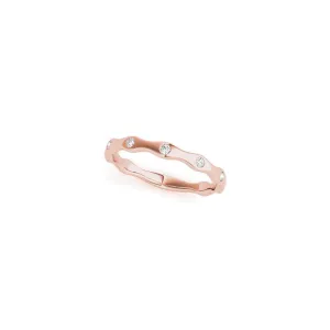 Curvy Diamond Stackable Women's Band