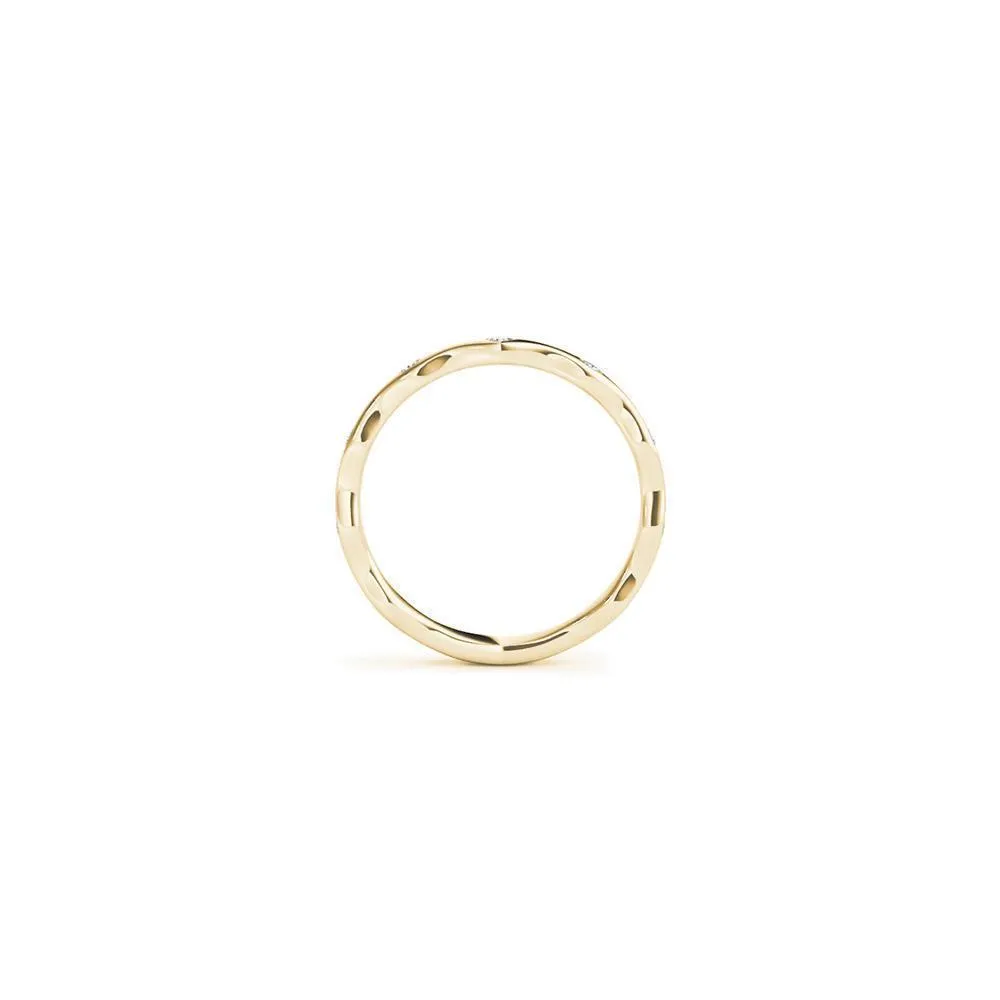 Curvy Diamond Stackable Women's Band