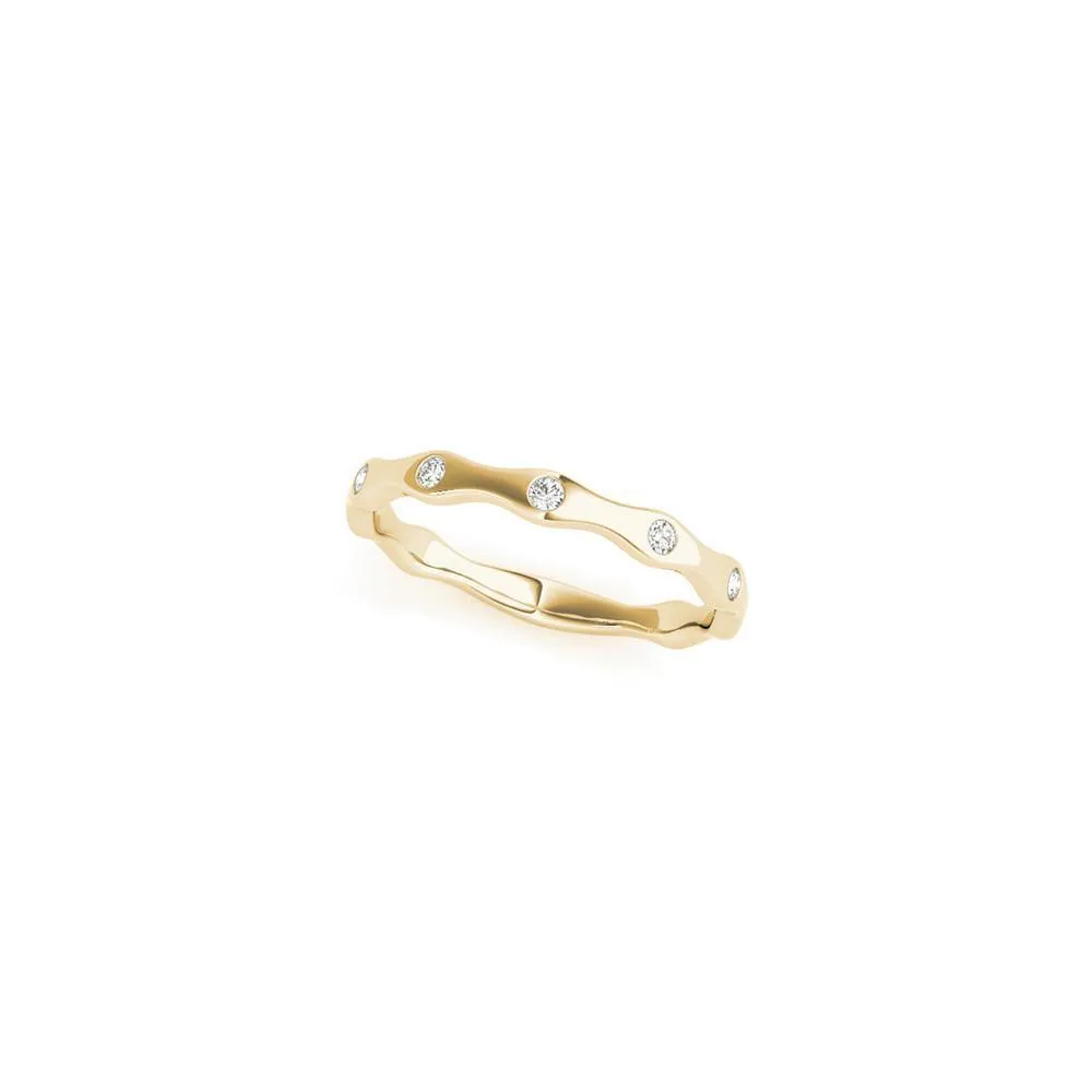 Curvy Diamond Stackable Women's Band