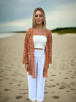 Dolly Lace Open Front Cardigan