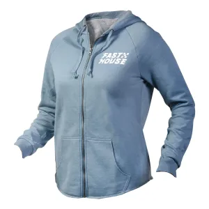 Drift Women's Hooded Zip-Up - Misty Blue