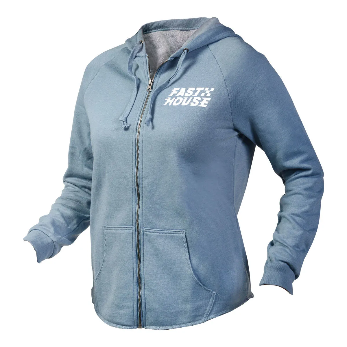 Drift Women's Hooded Zip-Up - Misty Blue