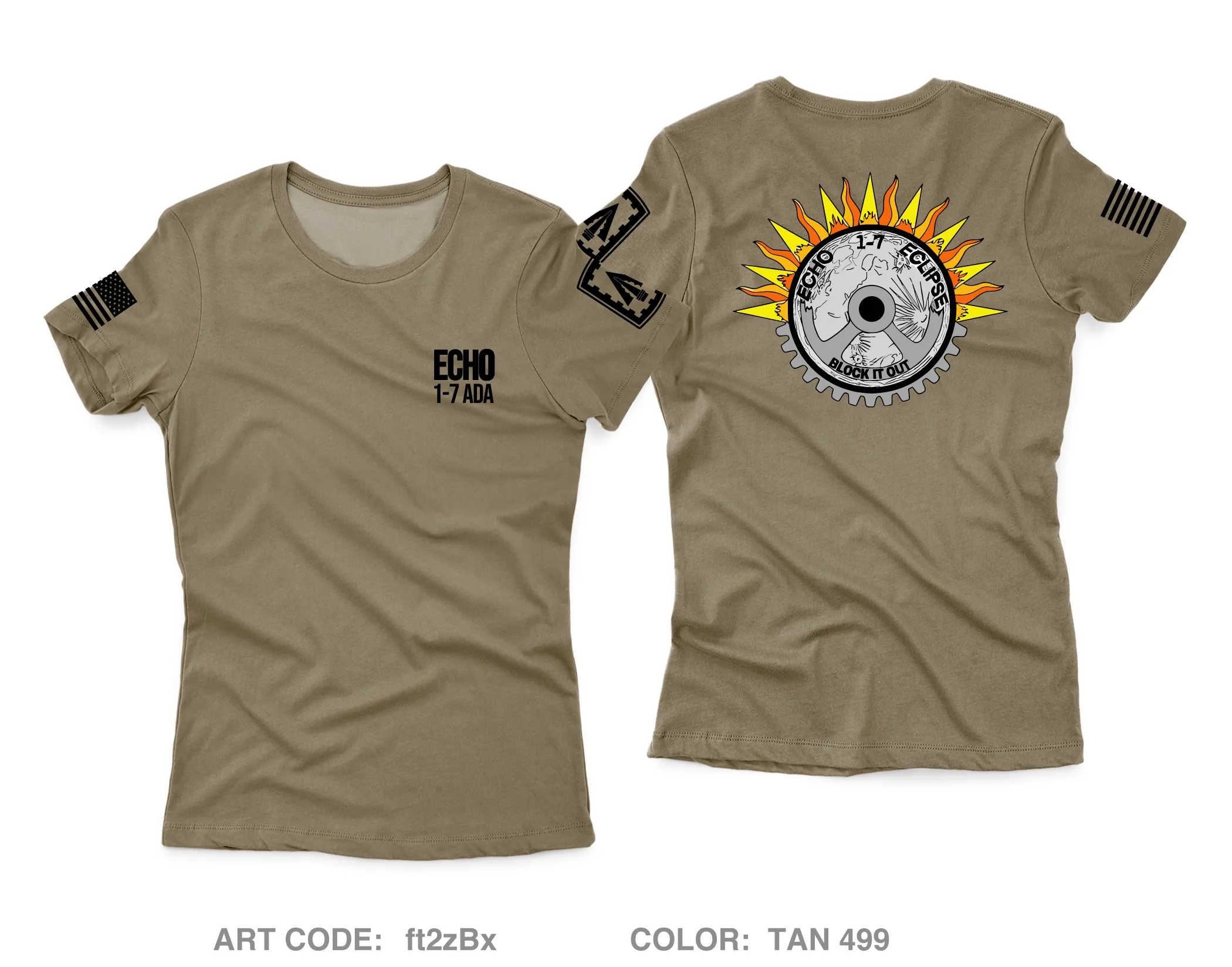 Echo Co, 1-7 ADA Core Women's SS Performance Tee - ft2zBx