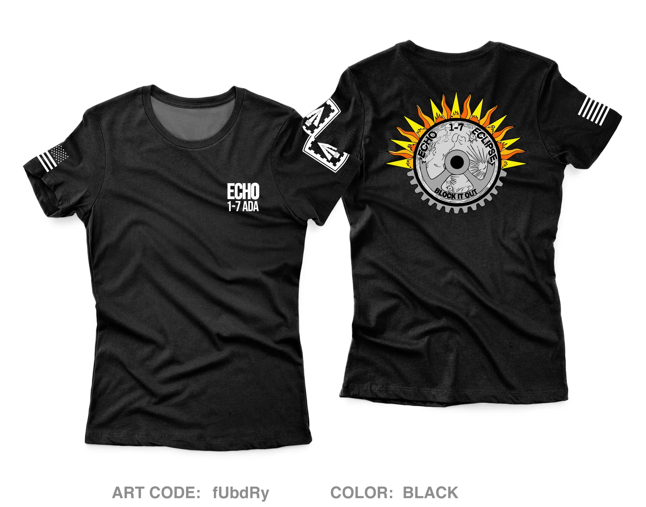 Echo Co, 1-7 ADA Core Women's SS Performance Tee - fUbdRy