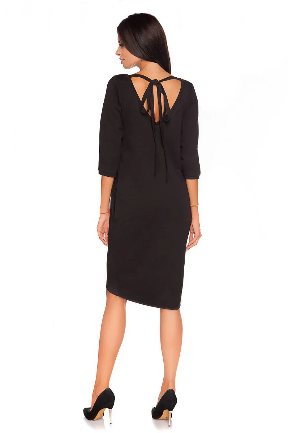 Elegant Bow-Back Knitwear Dress
