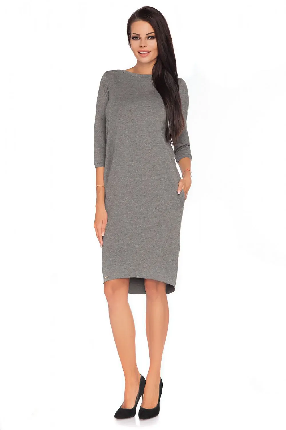 Elegant Bow-Back Knitwear Dress