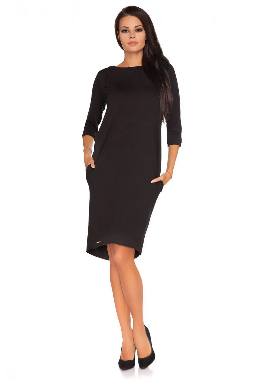 Elegant Bow-Back Knitwear Dress