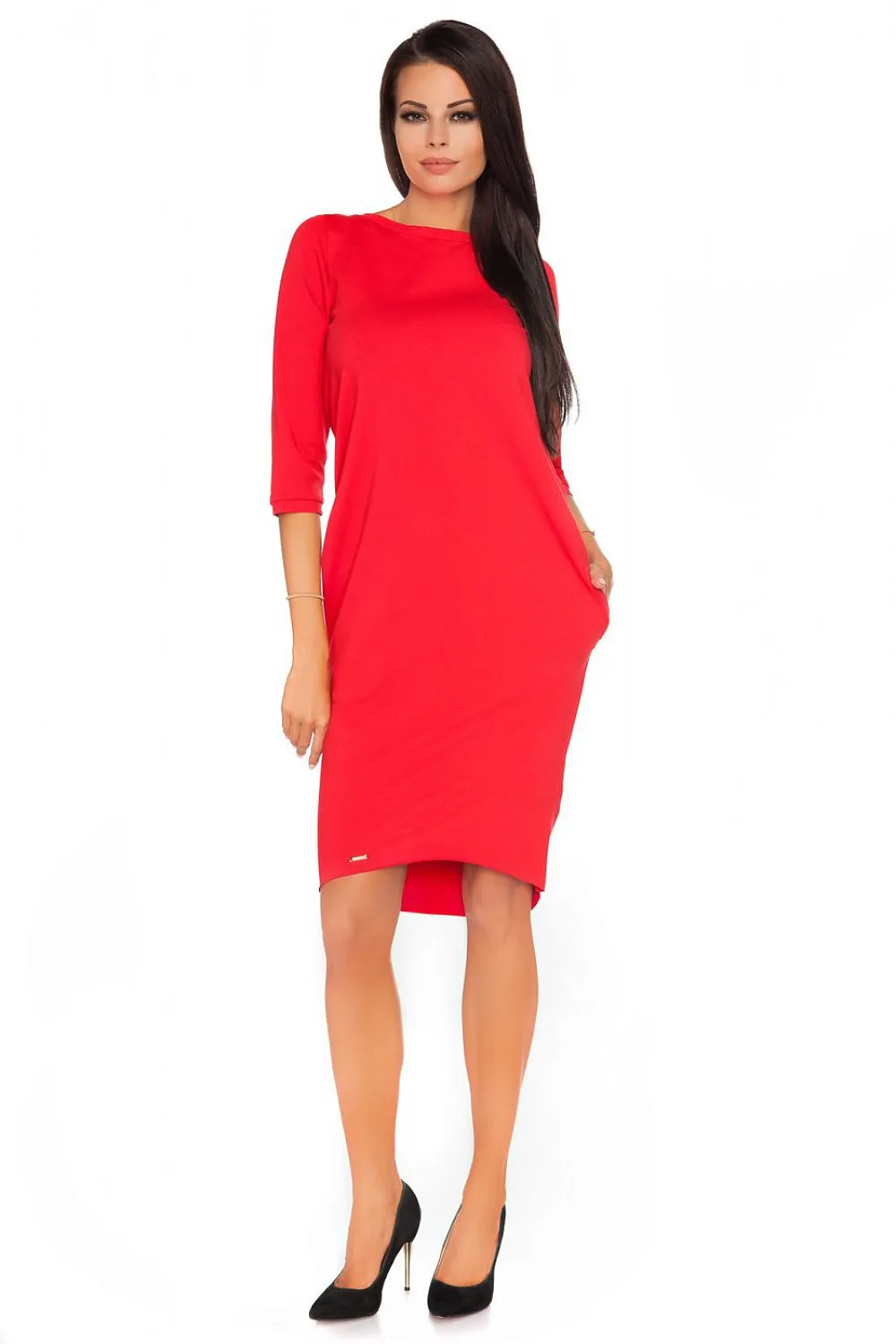 Elegant Bow-Back Knitwear Dress