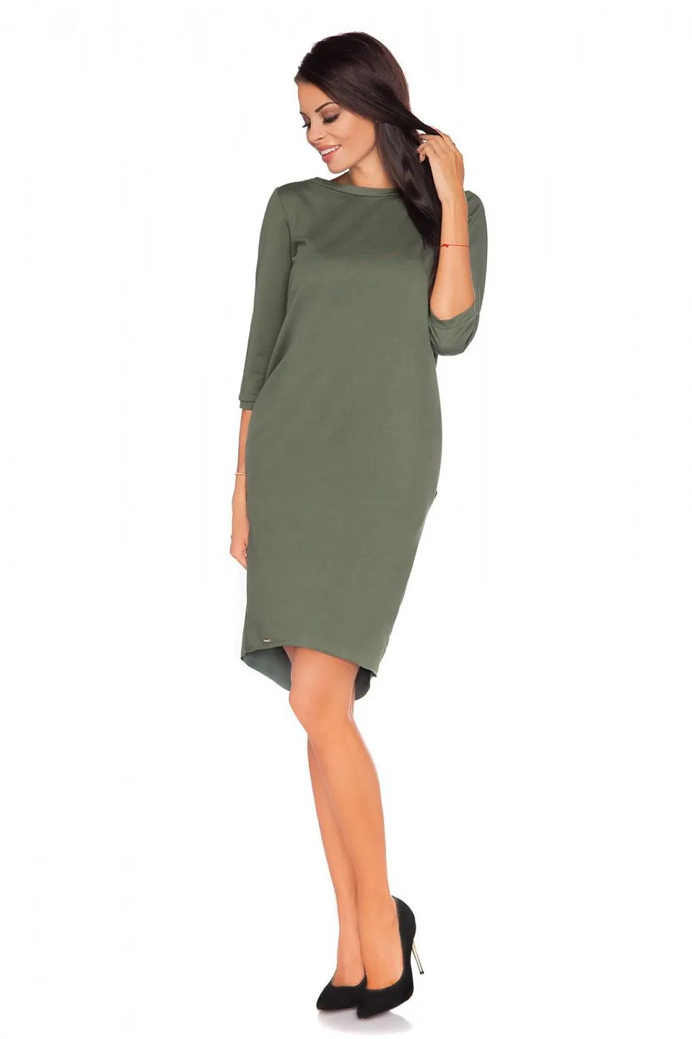 Elegant Bow-Back Knitwear Dress
