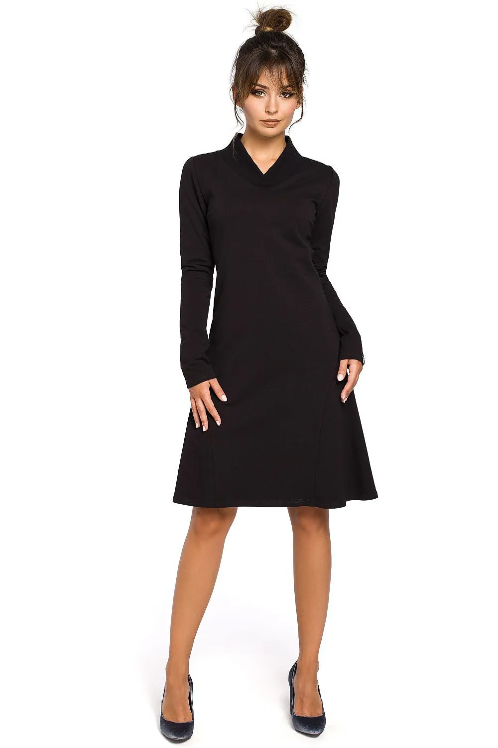 Elegant Cut Flared Tracksuit Dress