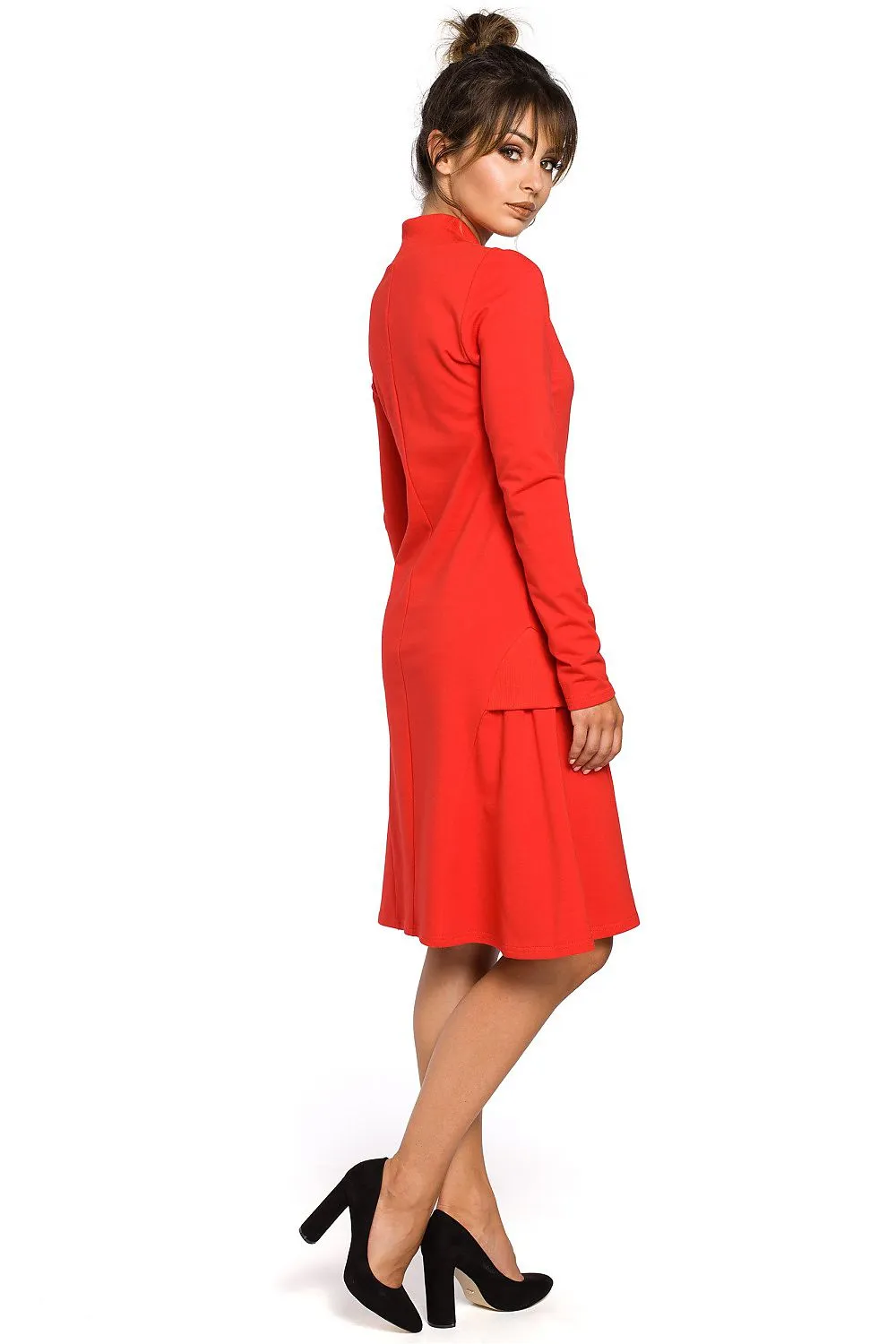 Elegant Cut Flared Tracksuit Dress