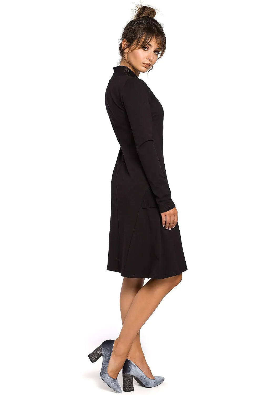 Elegant Cut Flared Tracksuit Dress