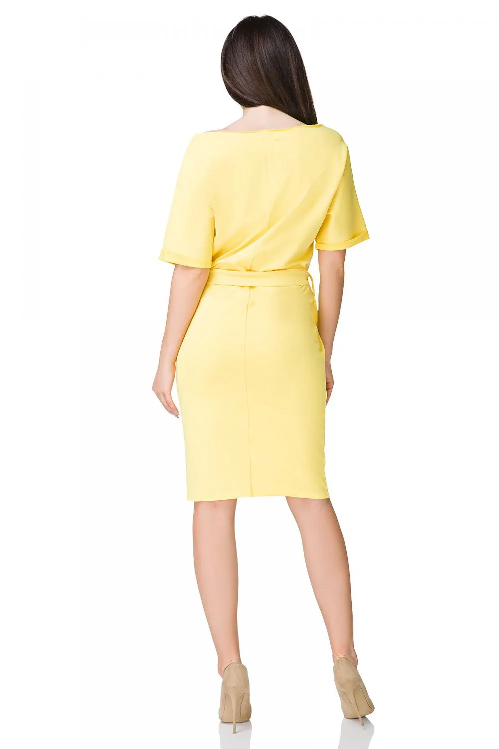 Elegant Kimono Dress with Waist Tie