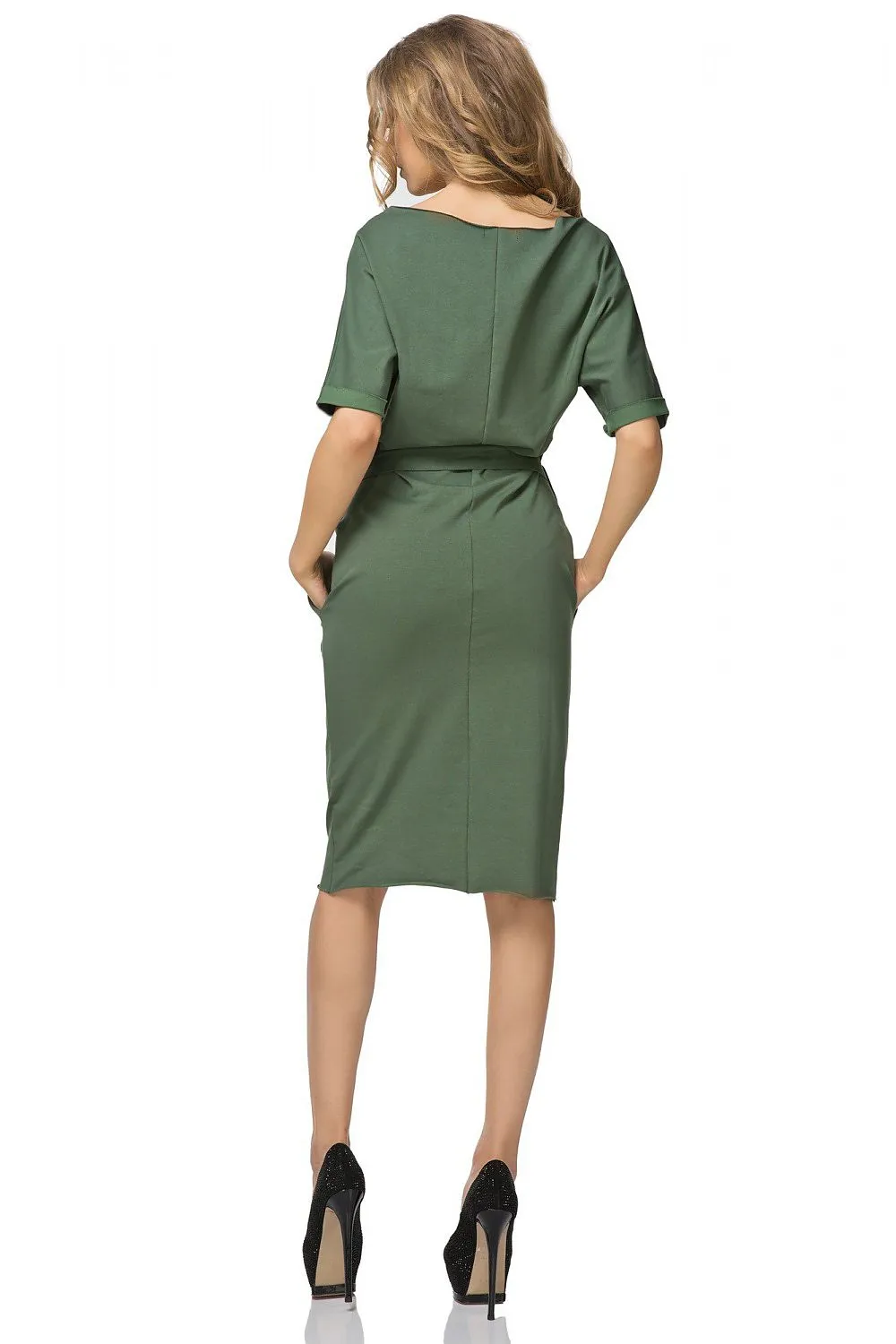Elegant Kimono Dress with Waist Tie