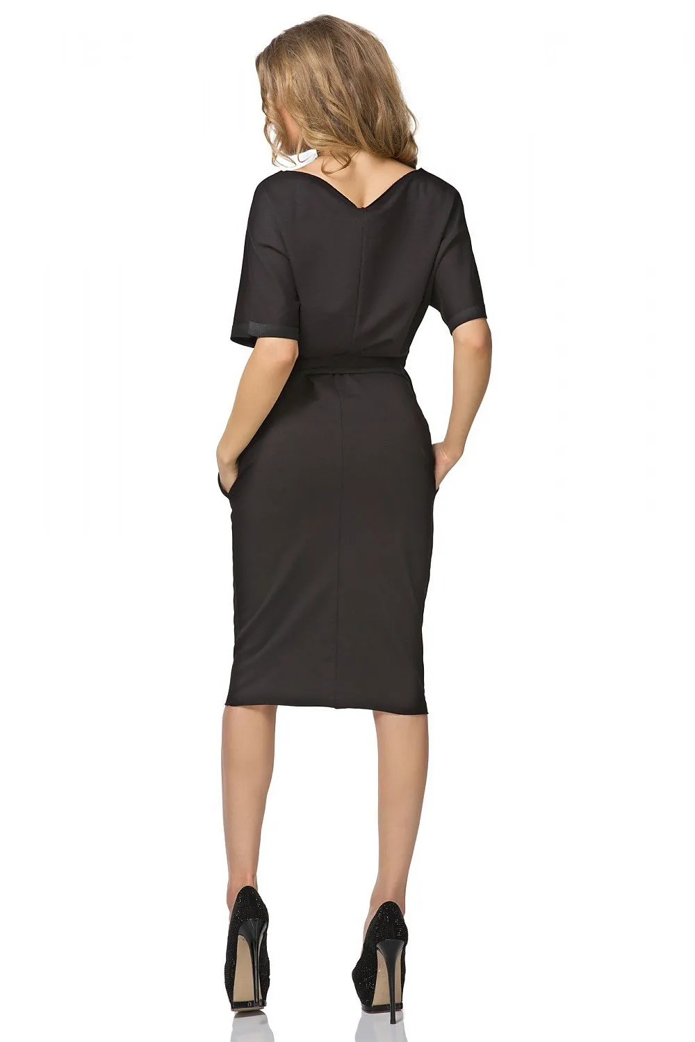 Elegant Kimono Dress with Waist Tie