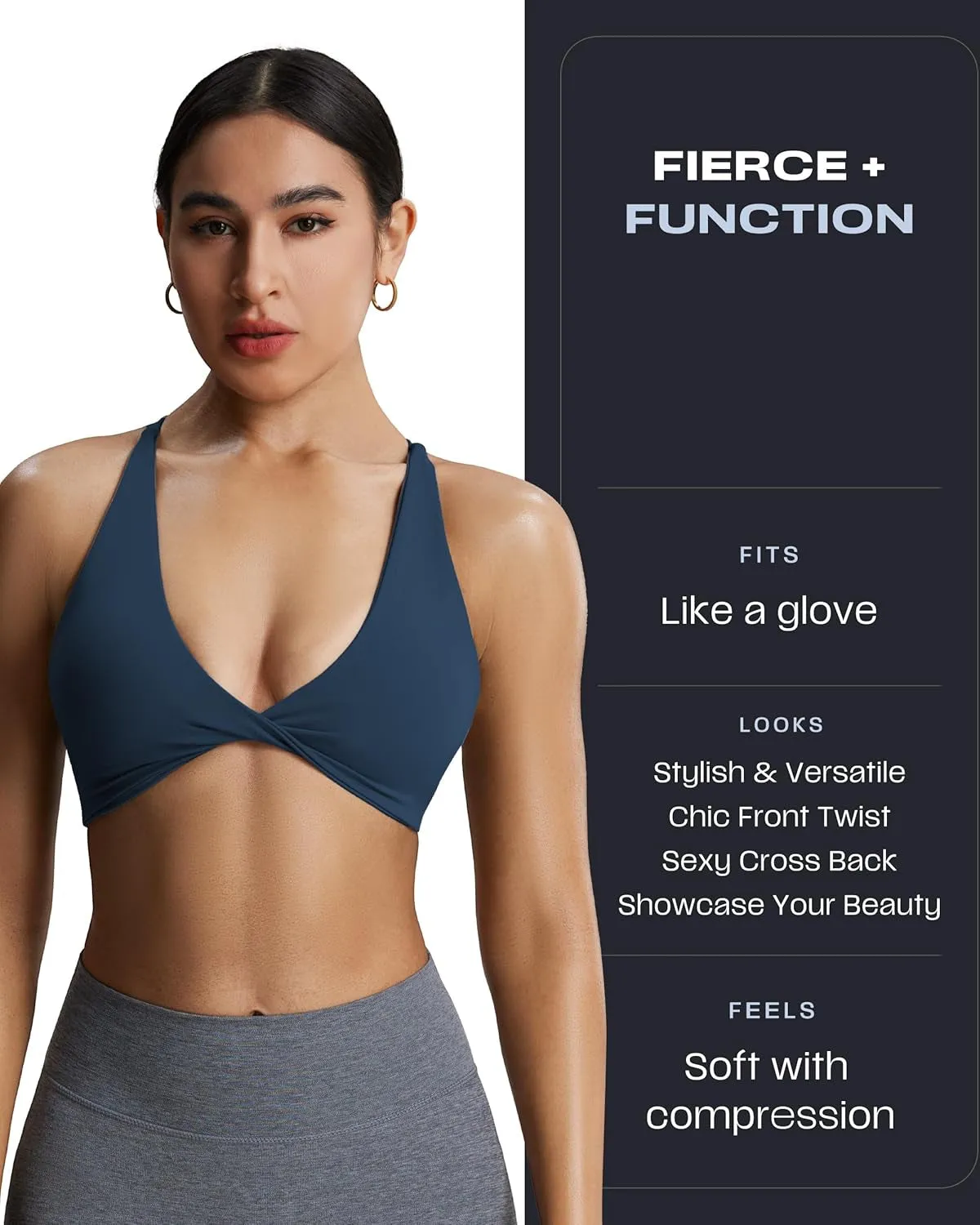 End-to-end encryption Low Fitness Sienna Impact Top - for Crop Yoga Perfect Backless Padded Fashion-forward Women's