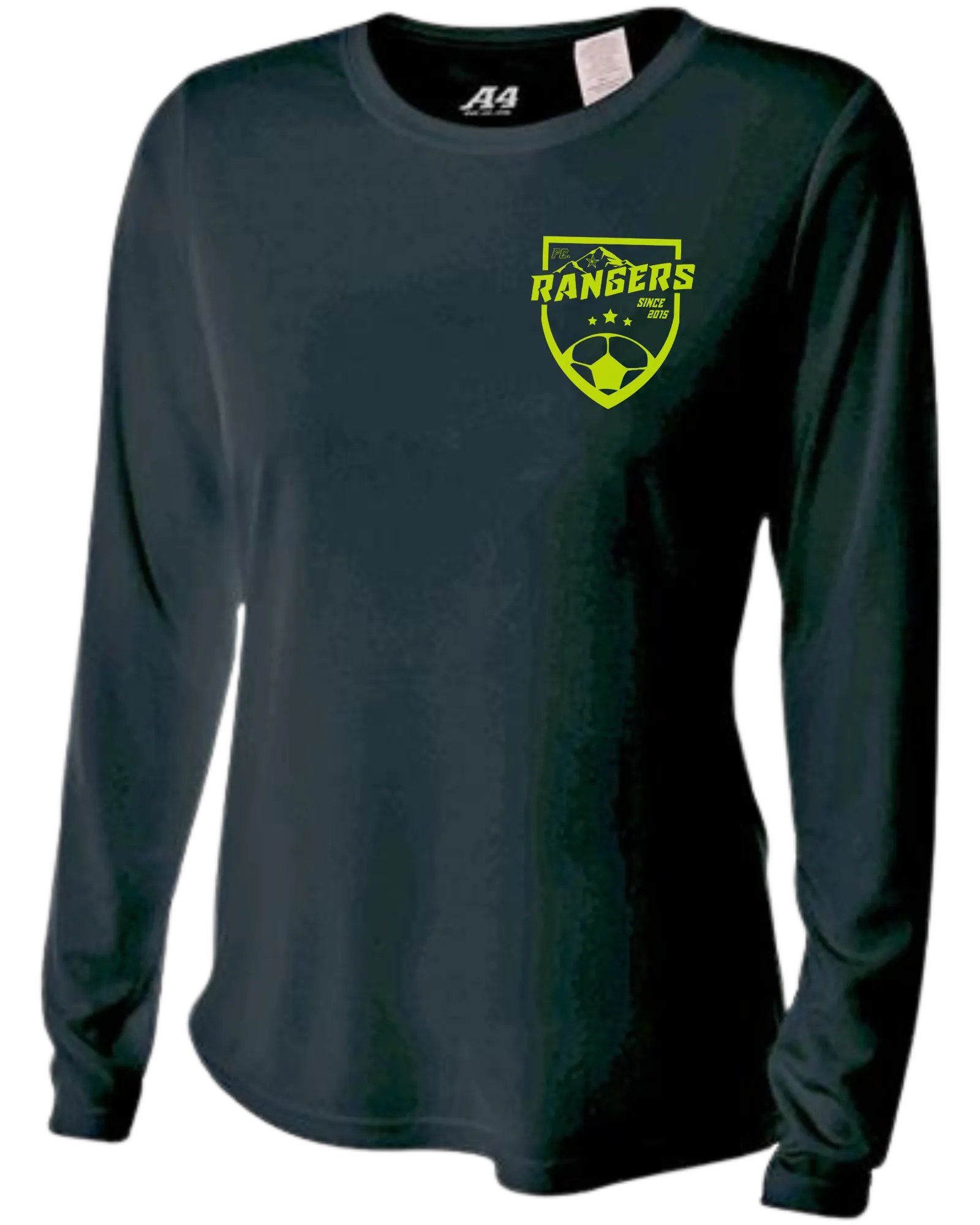 EP Rangers pocket logo dry-fit crew neck women's fit tee (available in short sleeve & long sleeve)