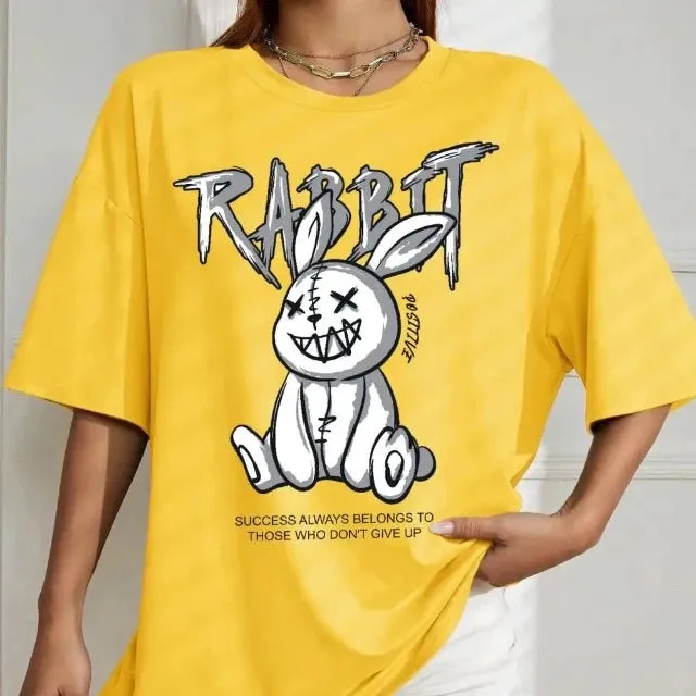 Fashion Rabbit Print Kawaii Tops