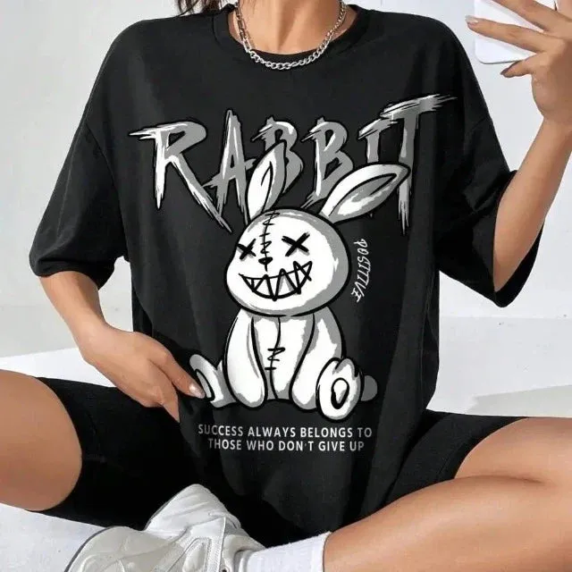 Fashion Rabbit Print Kawaii Tops