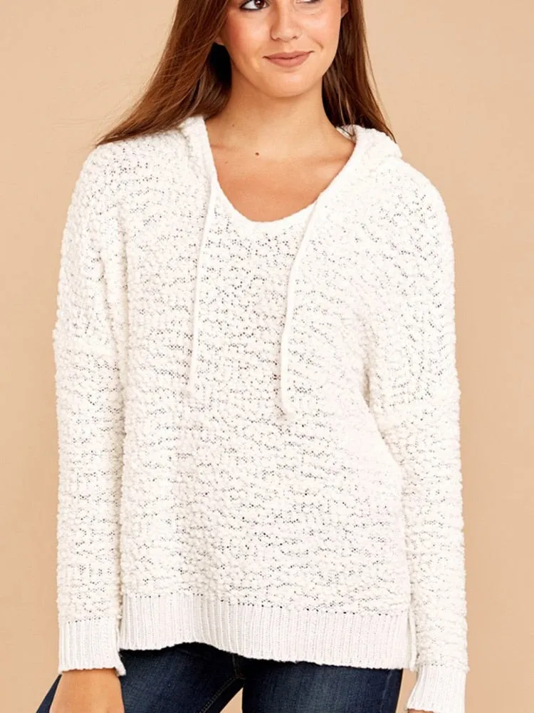 Fashion Women's Hooded Sweater Pullovers Knitwear