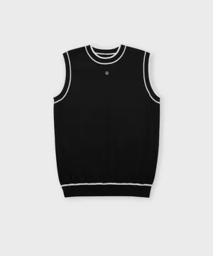 FORDI Color Block Sleeveless Knit - Black