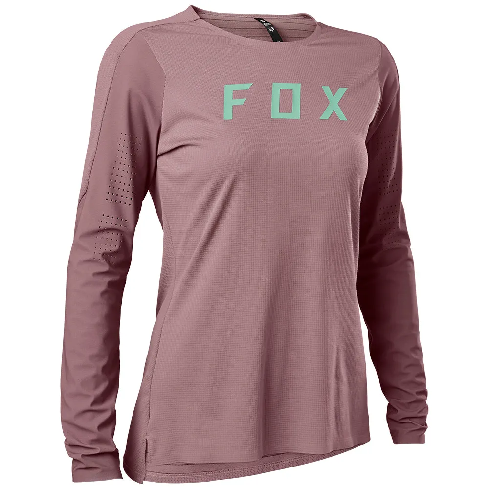 Fox Womens Flexair Pro Ls Jersey - Plum Perfect