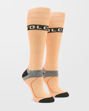 Friggid Wool Blend Otc Socks - Coral Haze