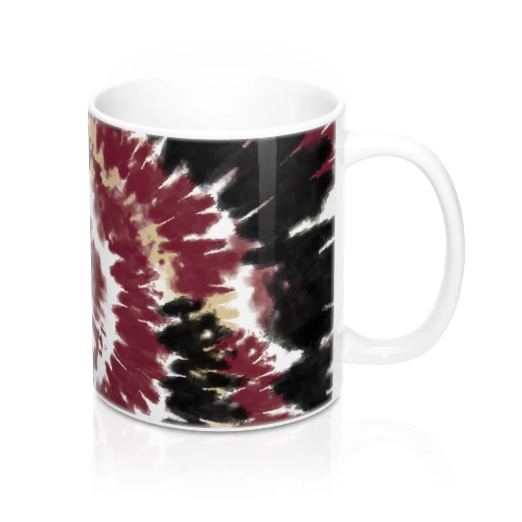 Garnet & Gold Tie Dye Coffee Mug