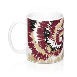 Garnet & Gold Tie Dye Coffee Mug