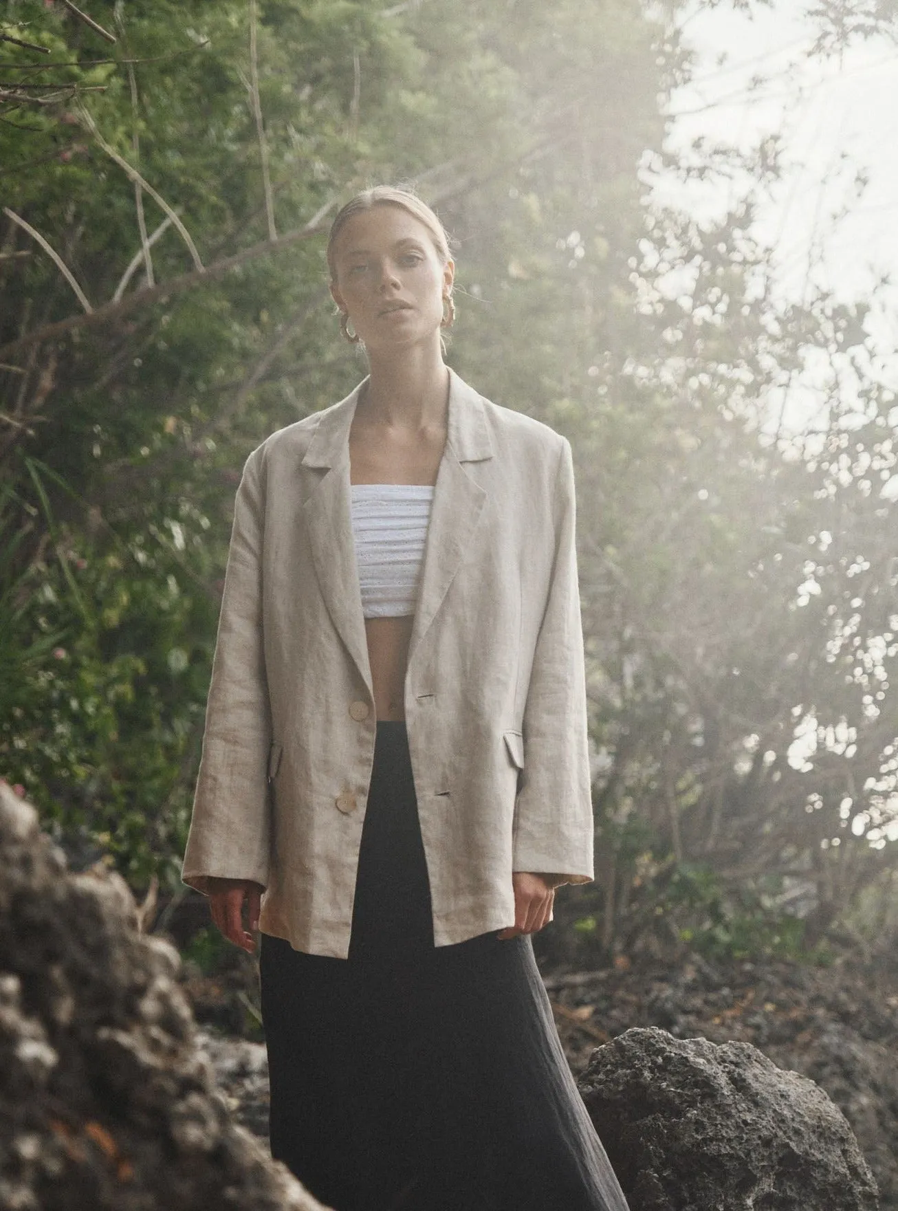 GLORIA Linen Blazer beige