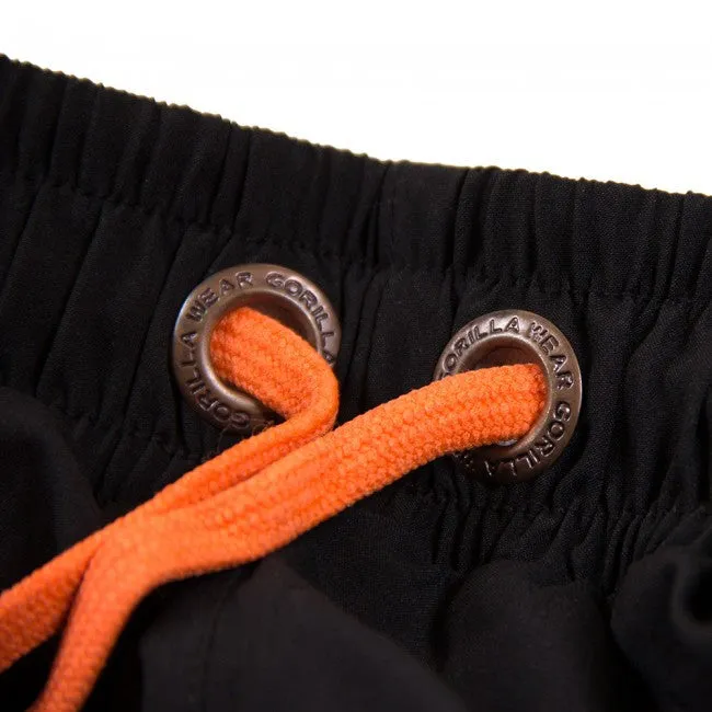 Gorilla Wear - Denver Fashion Sport Shorts - Black/Neon Orange