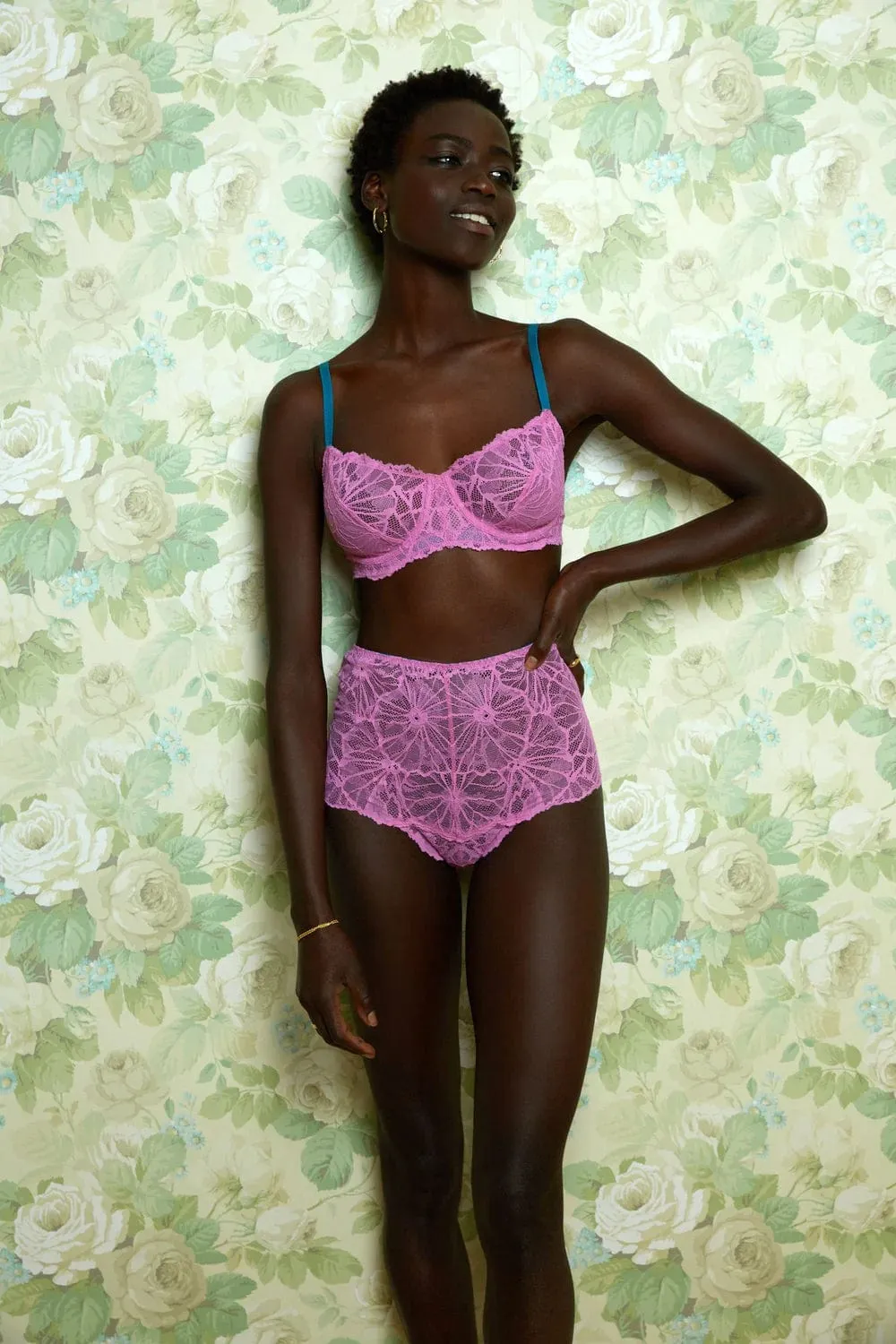 Greta Graphic Lace High Waist Knicker