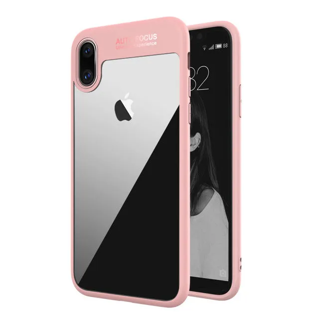HD Transparent Silicone Edge Case for iPhone 8