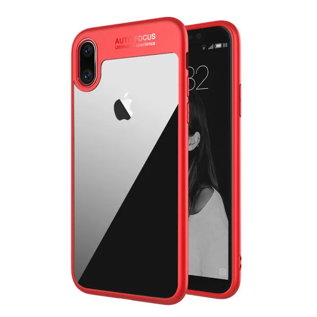 HD Transparent Silicone Edge Case for iPhone 8