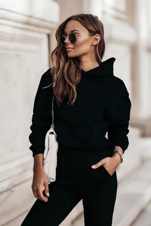 Hooded Knit Tracksuit Set