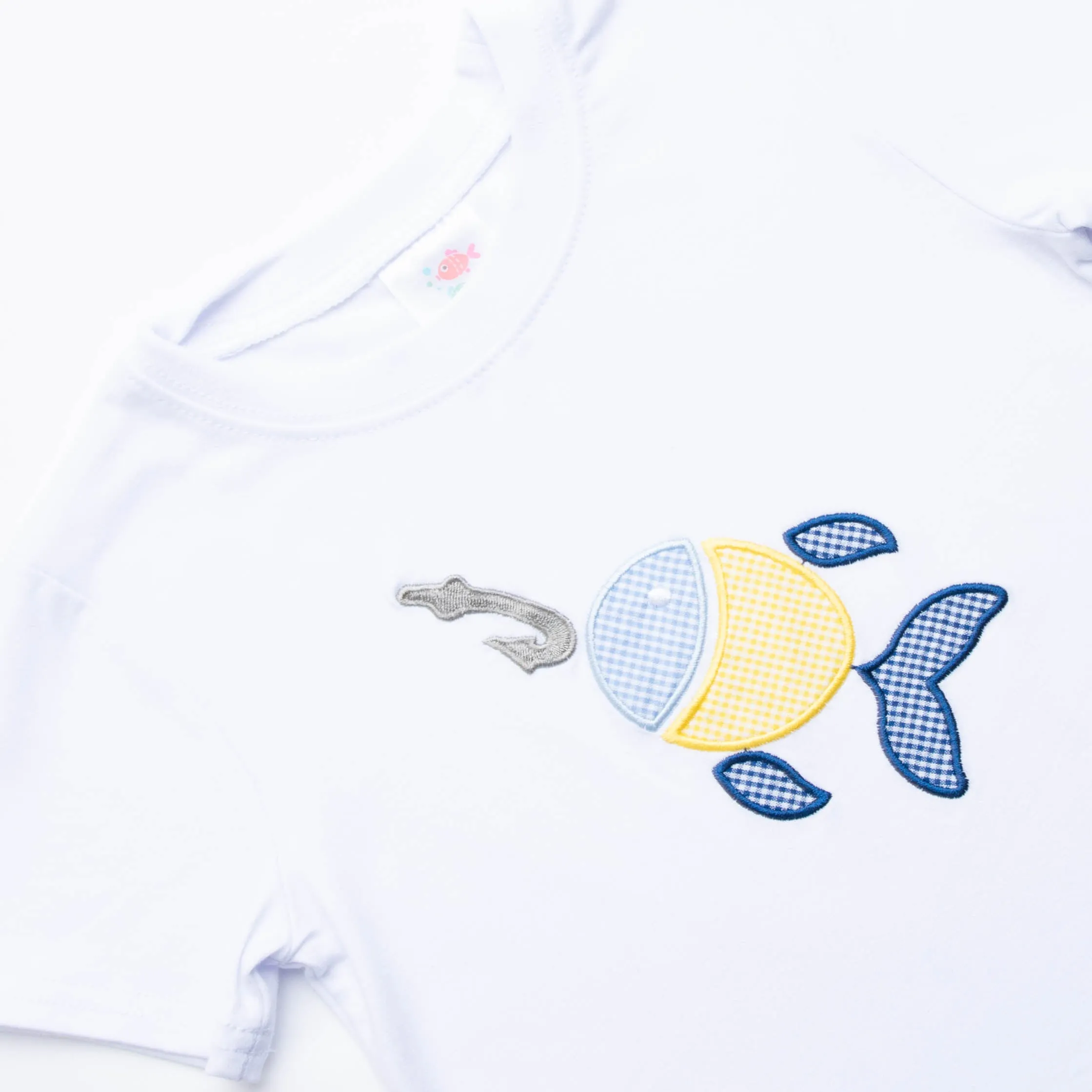 Hooked On You Applique Shirt, White