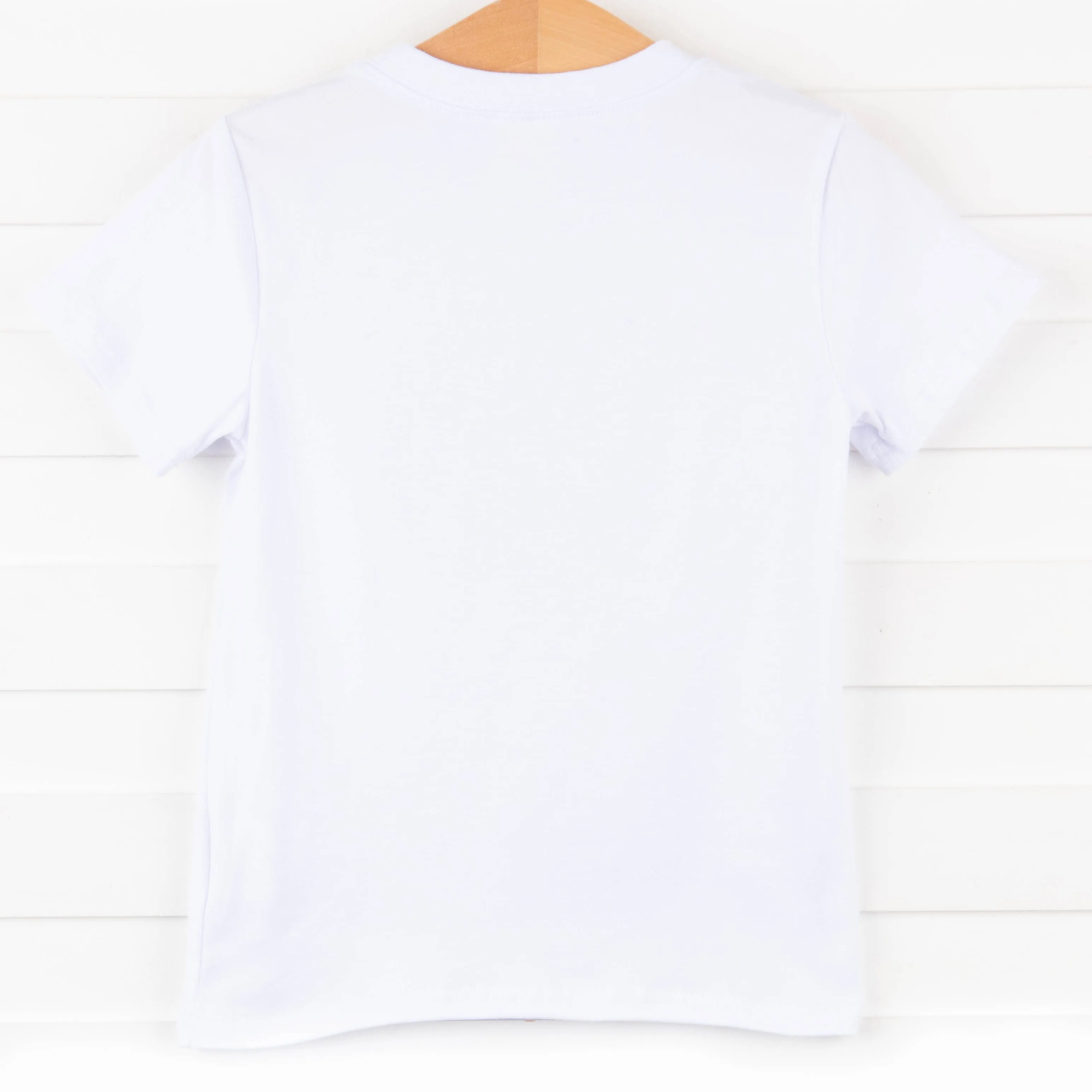 Hooked On You Applique Shirt, White