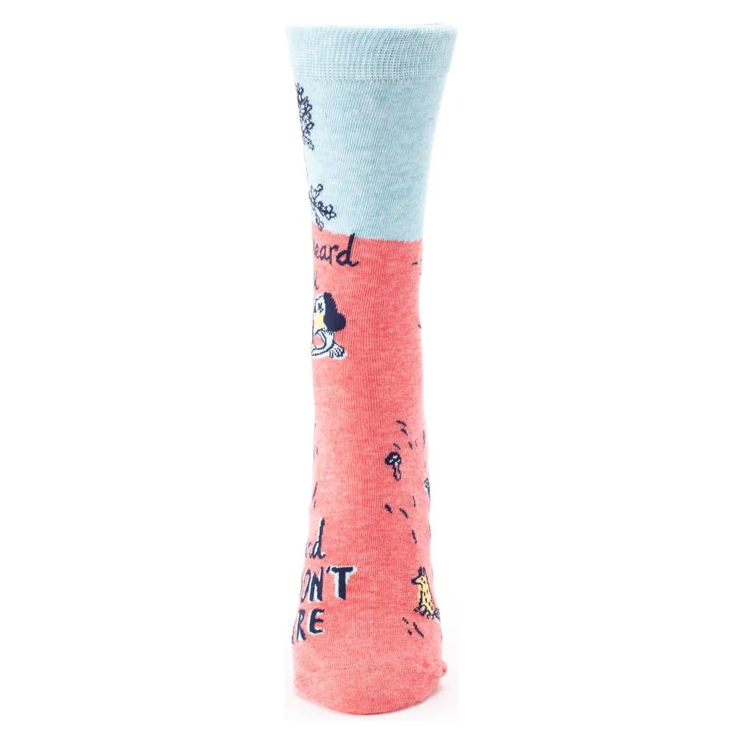 I Heard You And I Don't Care Crew Socks