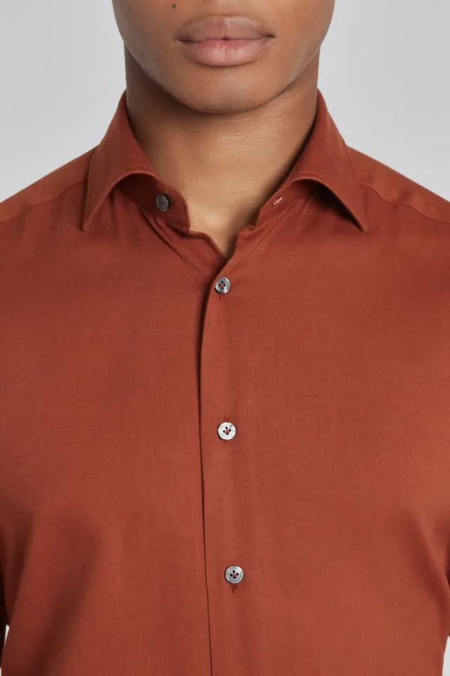 Jack Victor Aurelio Shirt - Terracotta