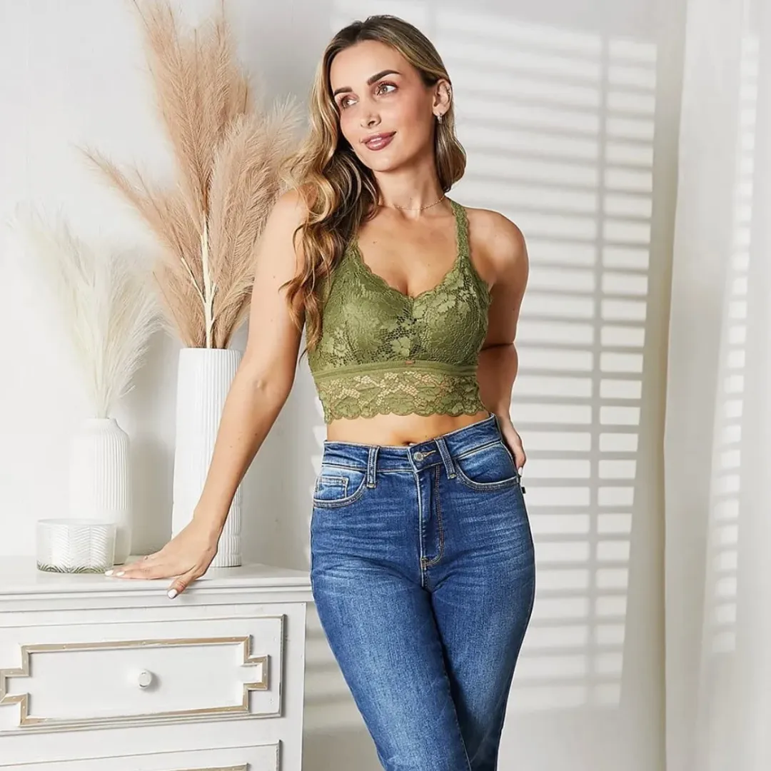 JadyK crisscross back lace bralette