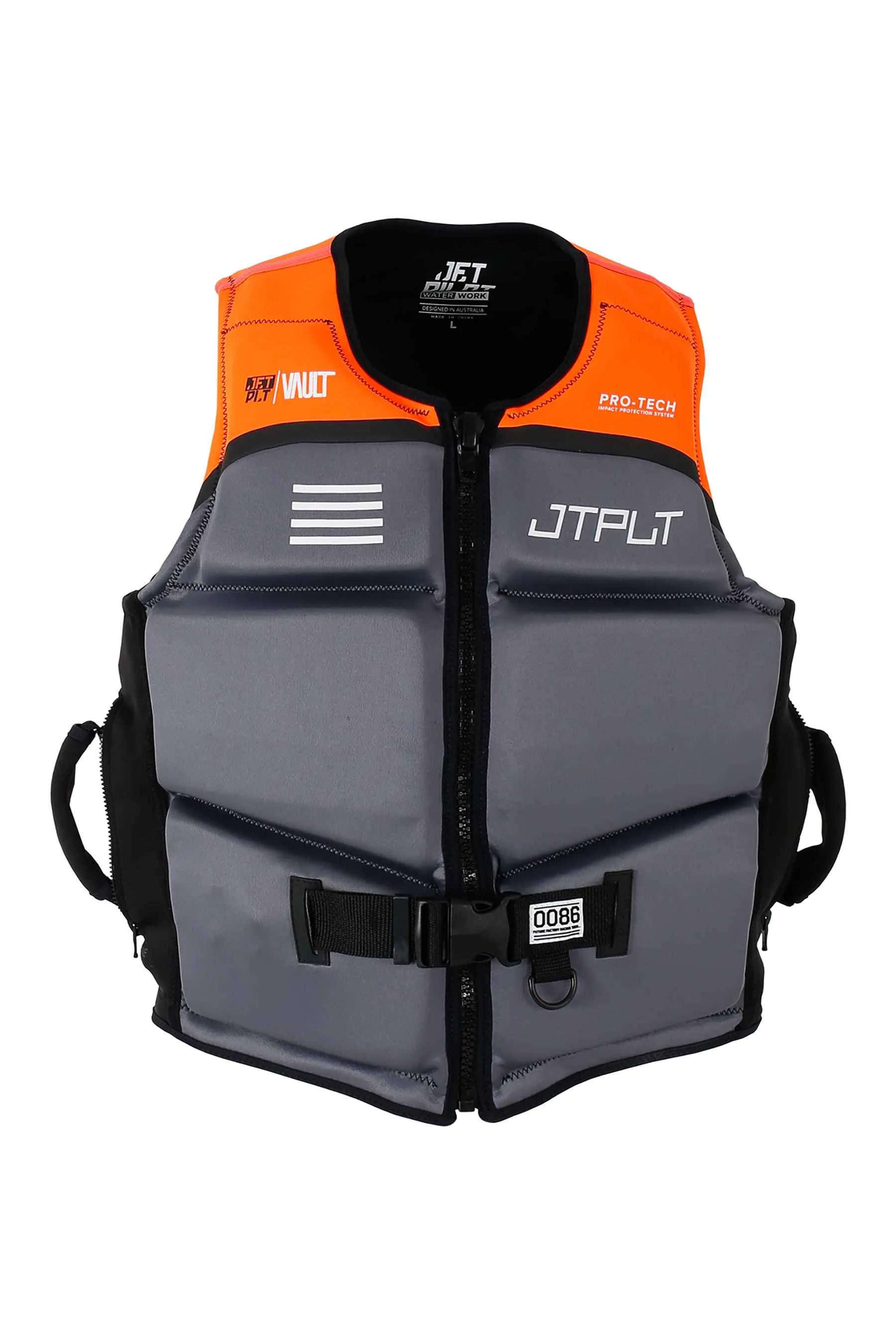 Jetpilot RX Vault Pro-Tech Life Jacket - Char/Orange