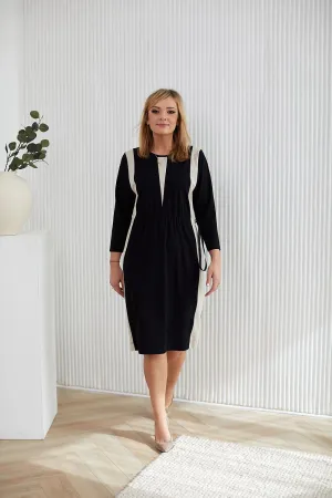 Kimono Midi Dress with Adjustable Waist