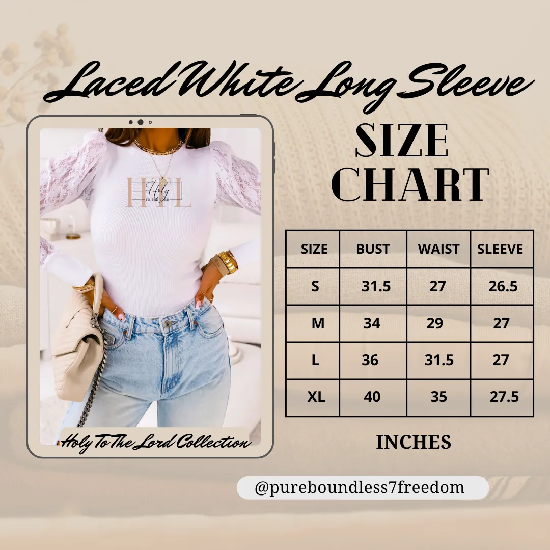 Laced White Long Sleeve HTL Collection