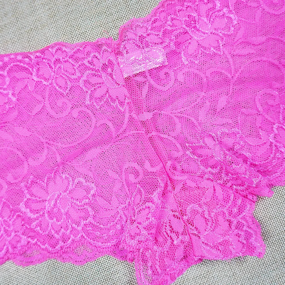 Ladies Popular 6 Piece Lace Boy Shorts Panties Underwear
