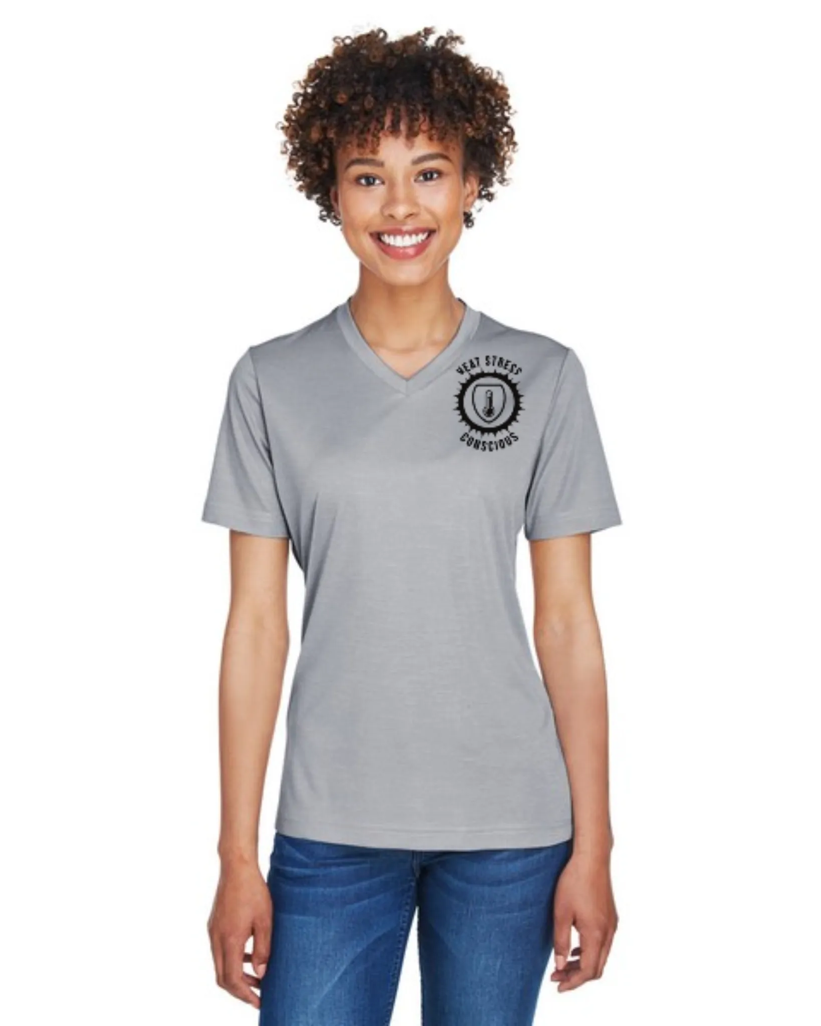 Ladies' Team 365® Sonic Heather Performance T-Shirt - SKU#403563