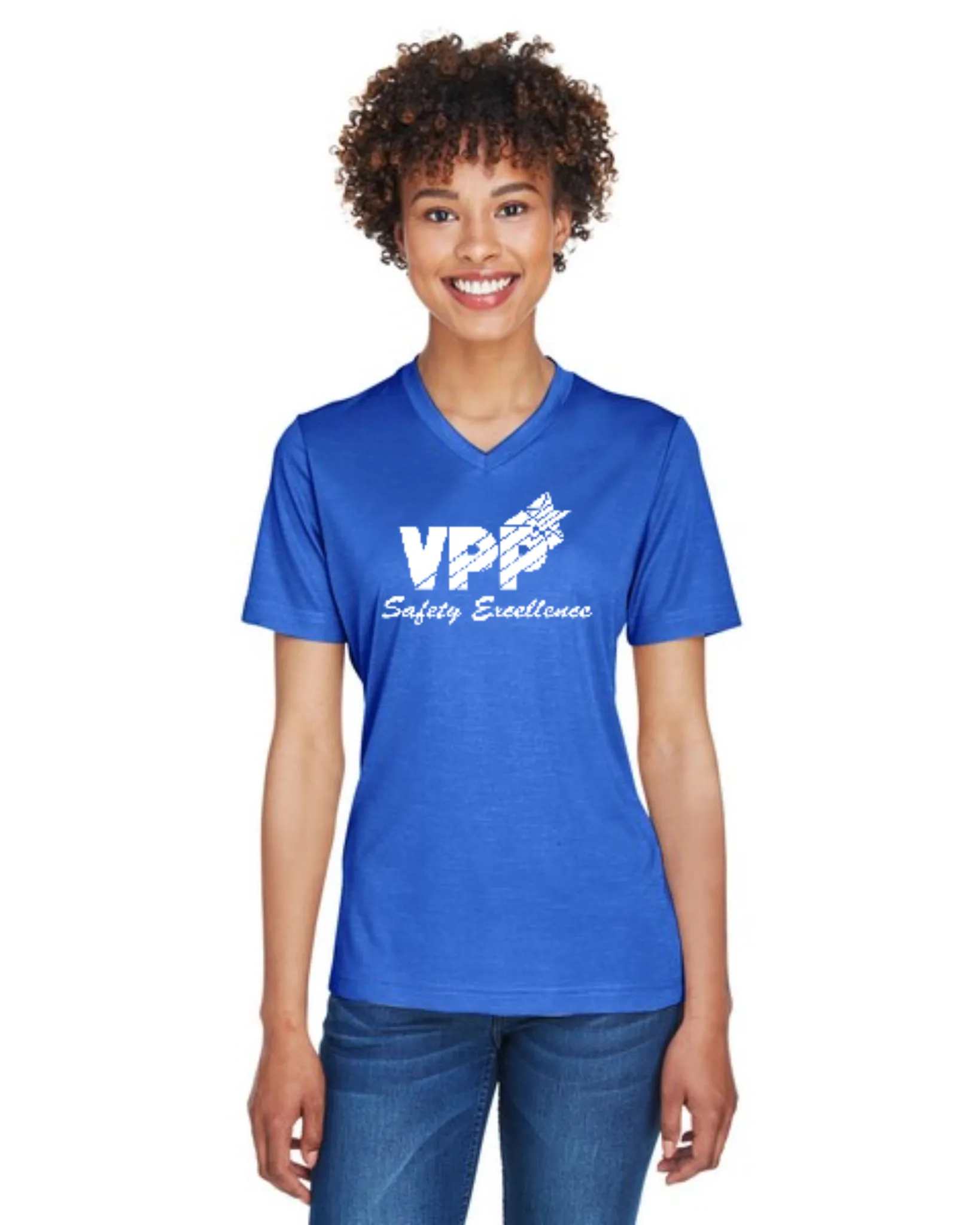 Ladies' Team 365® Sonic Heather Performance T-Shirt - SKU#403563