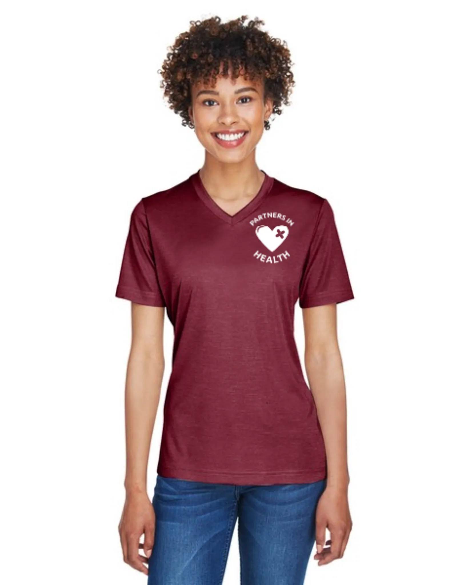 Ladies' Team 365® Sonic Heather Performance T-Shirt - SKU#403563