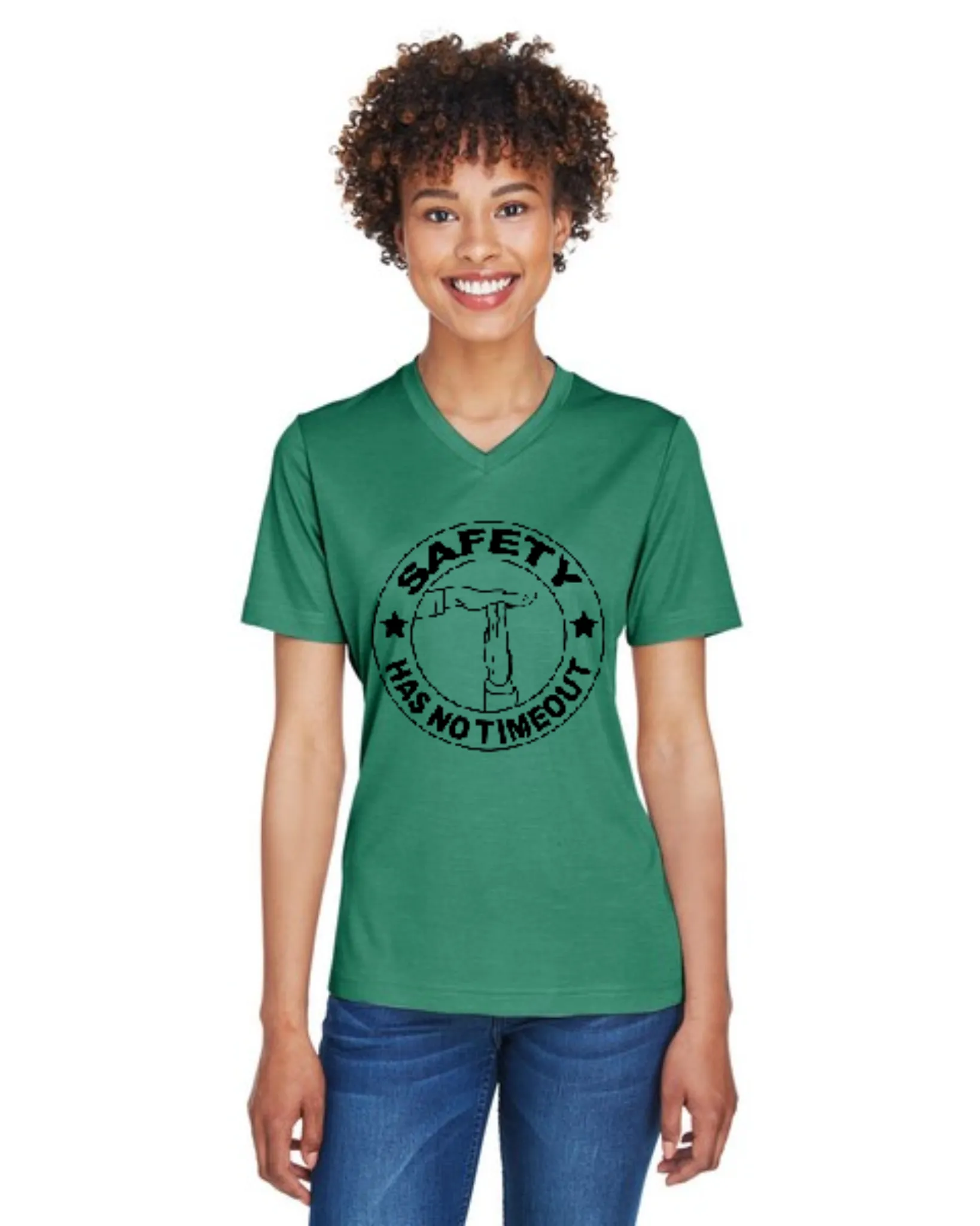 Ladies' Team 365® Sonic Heather Performance T-Shirt - SKU#403563