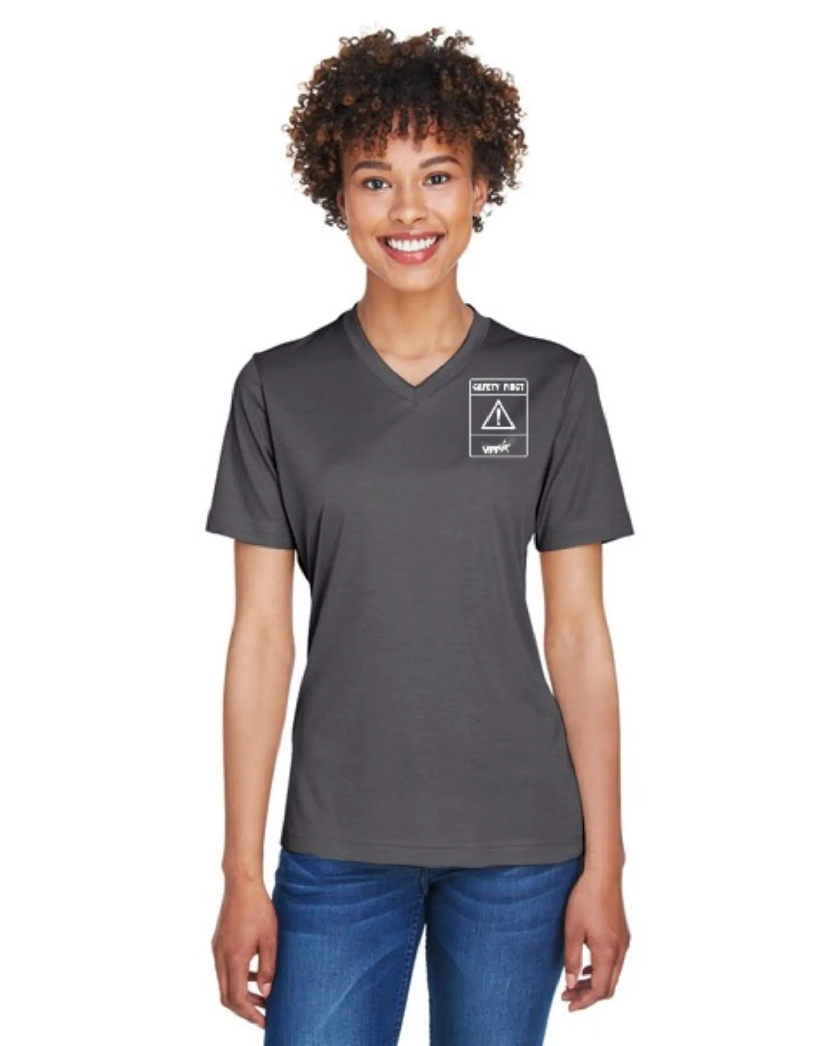 Ladies' Team 365® Sonic Heather Performance T-Shirt - SKU#403563