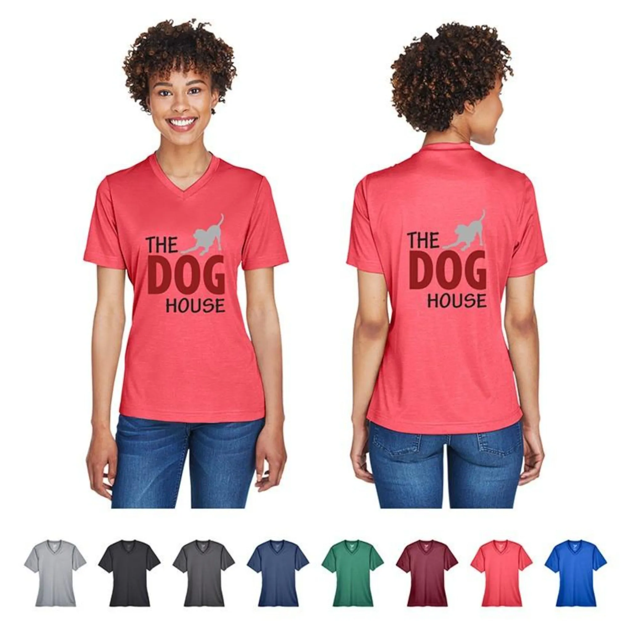 Ladies' Team 365® Sonic Heather Performance T-Shirt - SKU#403563
